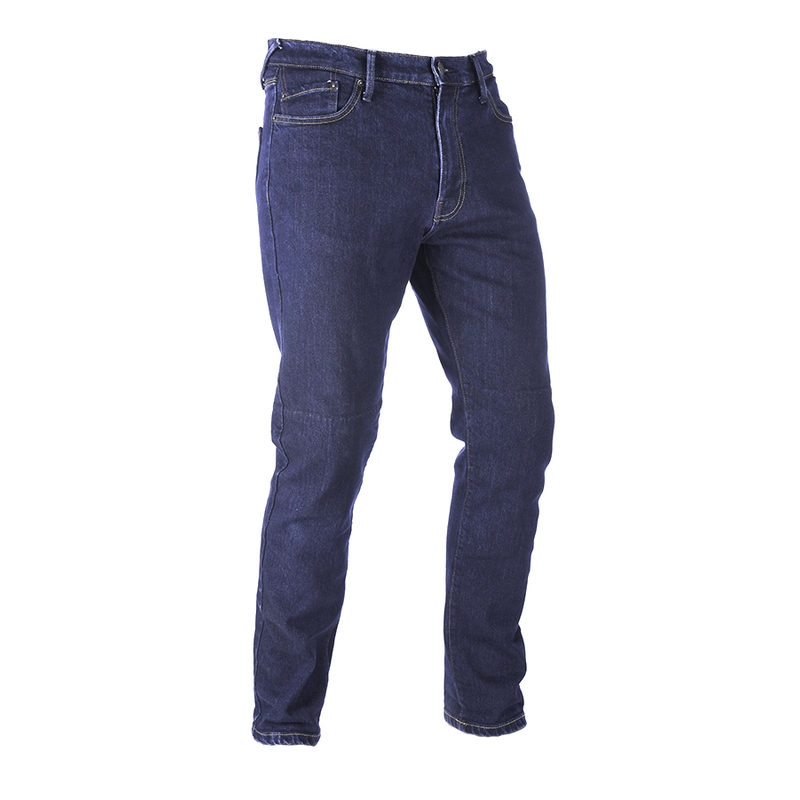 Prodloužené jeansy na motorku Oxford Original Approved Slim Fit modré