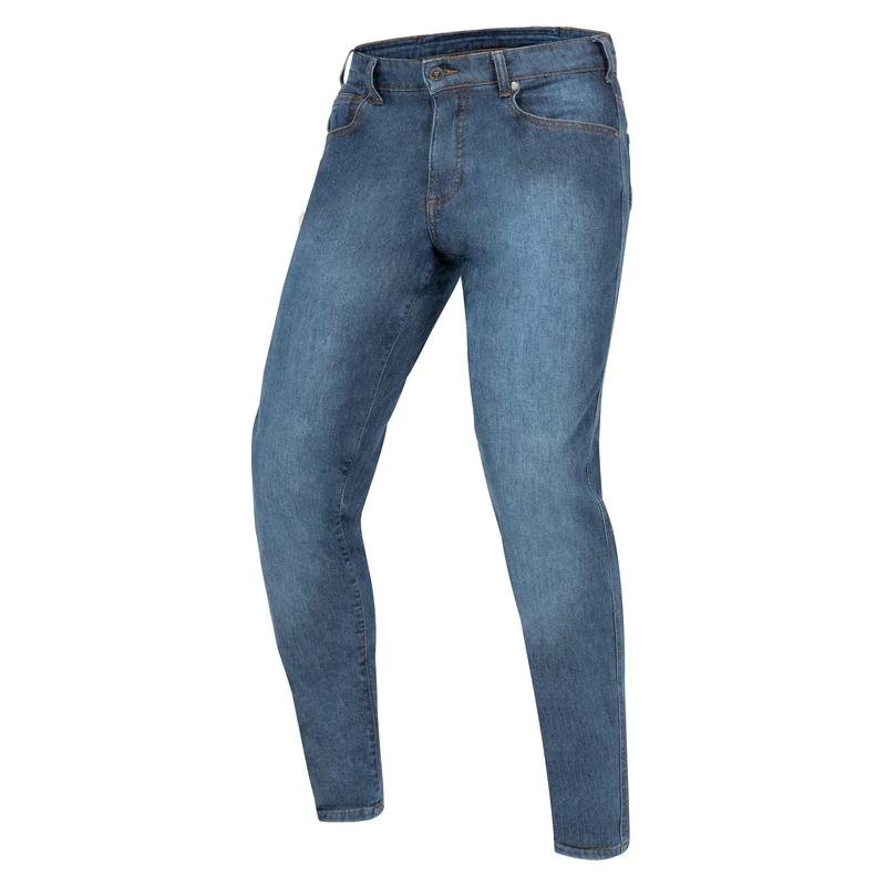 Jeansy na motorku Rebelhorn Nomad TP seprané modré výprodej