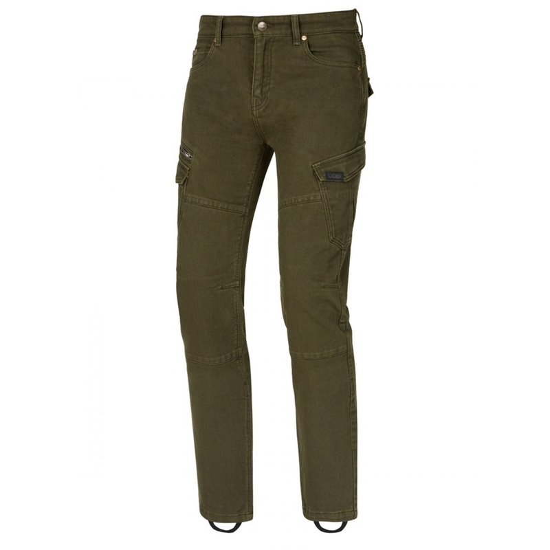 Jeansy na motorku SECA Badlands ARM khaki