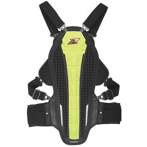 Chránič páteře a hrudníku Zandona Hybrid Armour X6 fluo žlutý 158 - 167 cm