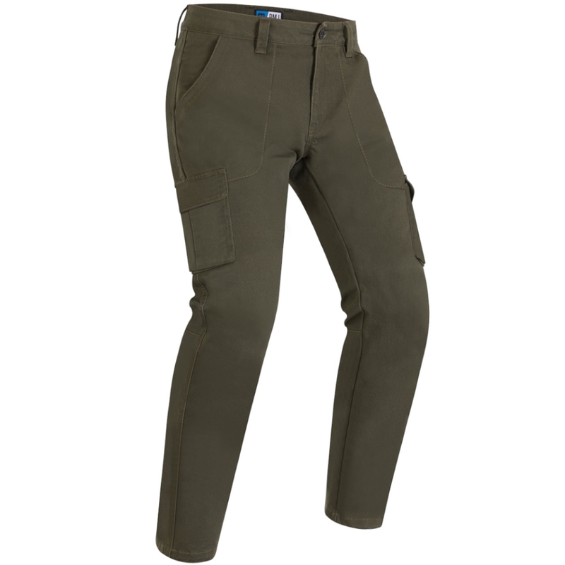 Džíny na motorku PMJ Aviator Cargo khaki výprodej