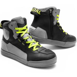 Boty na motorku Rebelhorn Vandal II černo-šedo-fluo žluté