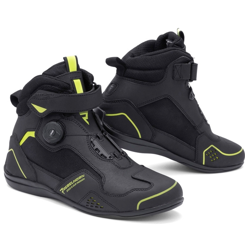 Boty na motorku Rebelhorn Spark II černo-fluo žluté