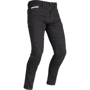 Zkrácené džíny na motorku OXFORD ORIGINAL APPROVED SUPER STRETCH JEANS AA SLIM FIT černé