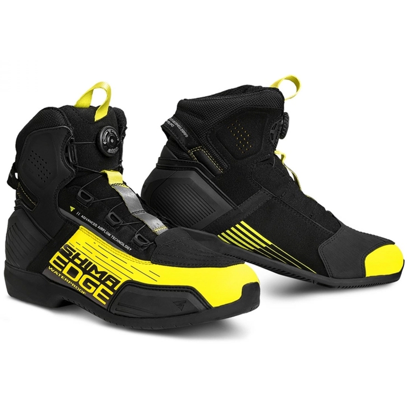 Boty na motorku Shima Edge WP černo-fluo žluté