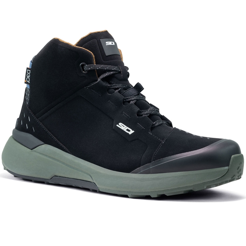 Boty na motorku SIDI NUCLEUS Suede WP černo-zelené