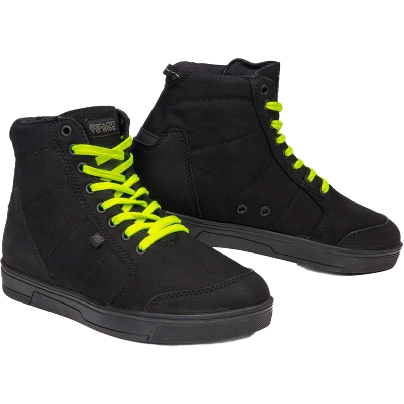 Boty na motorku Ozone Town černo-fluo žluté