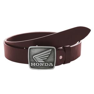 Kožený moto opasek se sponou Honda hnědý