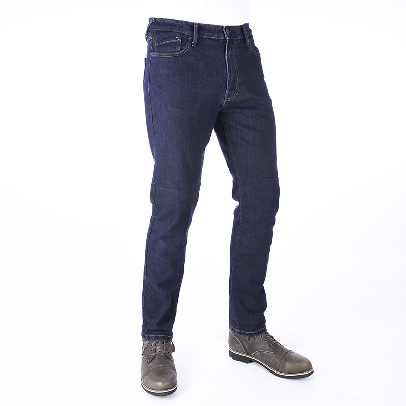 Jeansy na motorku Oxford Original Approved Slim Fit modré