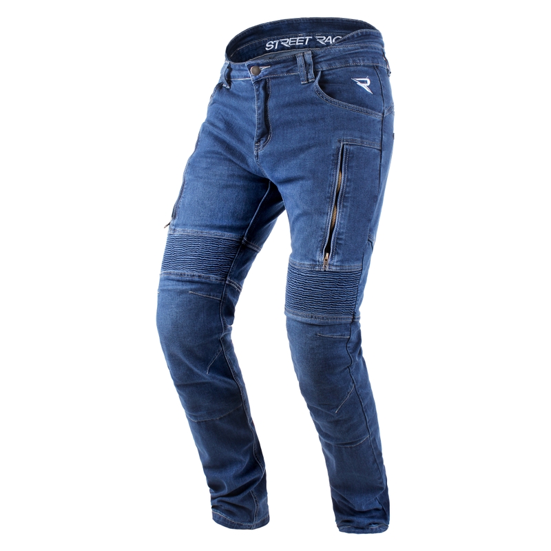 Jeansy na motorku Street Racer Basic modré výprodej